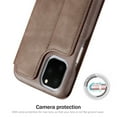thumbnail image 5 of iPhone 11Pro Max 6.5 inch Case, Dteck Slim Fit Case Magnetic Flip Leather Stand Cover Built-in Card Holder For Apple iPhone 11 Pro Max 6.5" 2019, Coffee, 5 of 8