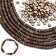 thumbnail image 1 of 6 hebras, 528 piezas, cuentas Heishi de madera de coco, 8 mm, marrones, planas, redondas, para hacer pulseras, collares, pendientes y bisutería. Orificio: 1 mm., 1 of 7
