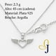 thumbnail image 2 of Collar Corazon Con Alas De Zirconia Para Mujer De Plata 925, 2 of 5