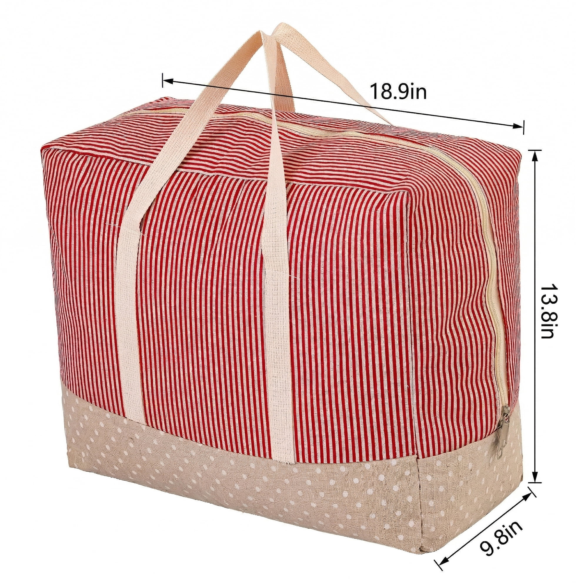 Unique Bargains Clothes Storage Bag for Closet Organizer Red 18.9"x13.8"x9.8"