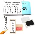 thumbnail image 1 of Recorder Student Gift Pack (Flashcards, Fingering Rubber Stamp & Pad!) …, 1 of 5