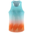 thumbnail image 5 of Womens Racerback Tank Tops Sleeveless Summer Athletic Tank Tops Crewneck T-Shirt Yoga Running Shirts for Women Plus Size Racerback Breathable Tee (Light Blue,S), 5 of 6