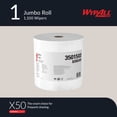 thumbnail image 2 of WypAll GeneralClean X50 Cloths Cleaning Wipes (35015), Jumbo, Strong Towels for Extended Use, White (1 Roll of 1,100 Sheets, 1,100 Sheet Total), 2 of 9