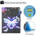 thumbnail image 3 of iPad 10.2" Case 8th 7th Generation, iPad Air 3rd Gen Case 10.5", Allytech PU Leather Flip Kickstand Auto Sleep Wake Shockproof Anti-scratch Magnetic Case Cover for Apple iPad 10.2",Butterfly, 3 of 6