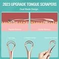 thumbnail image 4 of RONAVO Tongue Scraper for Adult with Thick Tongue Coating, Dual Scraper Design for Deep Clean Oral Care, Remove Bad Breath, for The Coffee Lover, Night Owls, Elderly, 2 Colors, 4 of 7