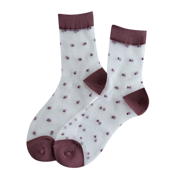 Socks Compression Comfort Socks For Women Spring And Summer Tube Stockings Stockings Polka Dot Transparent able Stockings