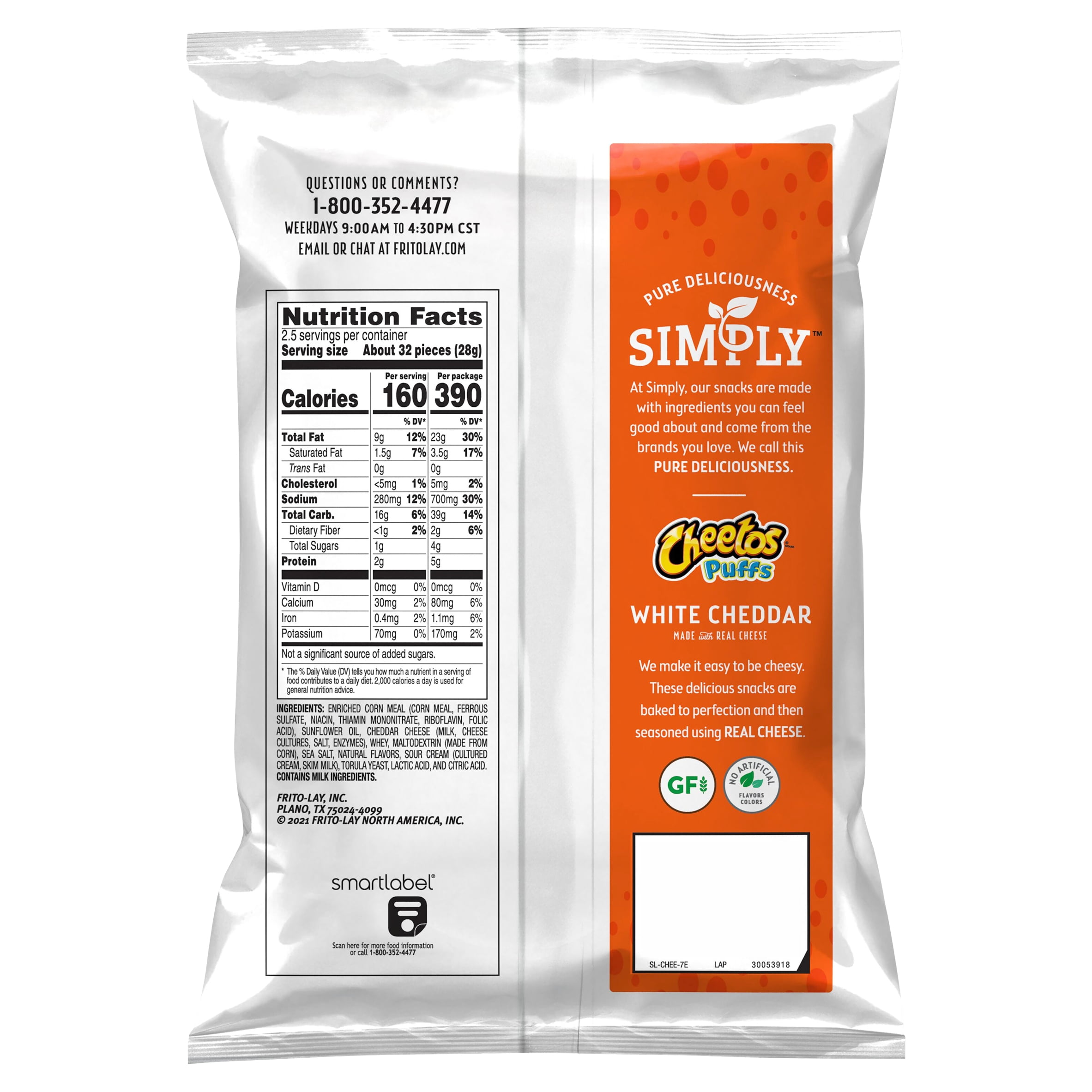 Calories in Cheetos Cheetos Puffs and Nutrition Facts