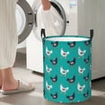 thumbnail image 4 of Lsque Funny Chicken pattern Laundry Hamper Basket, Tall Woven Rope Hamper Basket for Clothes, Lightweight Storage Basket, Collapsible Waterproof-Small, 4 of 8