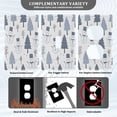 thumbnail image 3 of Yayeee Blank Wall Plate Cover 1-Gang 4.5"x2.7" Home Unused Decorative Outlet, Cute Snowmen, 3 of 7
