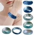 thumbnail image 4 of lanema Sparkling Wide Resin Bangle Bracelets Geometric Bangle Statement Jewelry Suitable for Women Matching Fashion Outfits, 4 of 21