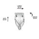 thumbnail image 5 of Candil de Cristal Cortado Gamalux Williams Krystal Brotante de 4 Luces, 5 of 5