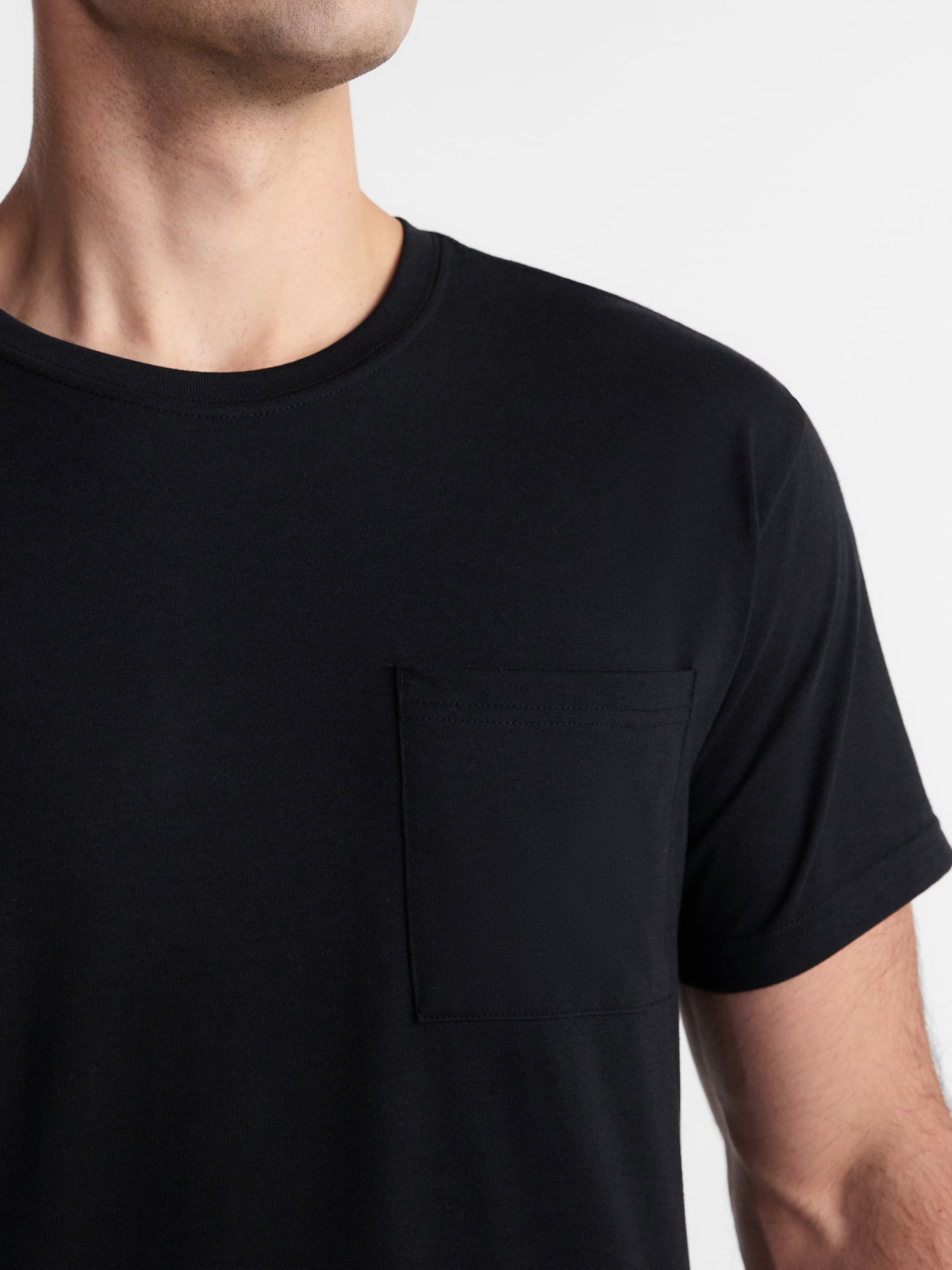 Athletic Works Men's and Big Men's Tri Blend Pocket Tee, Sizes XS-4XLT