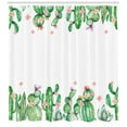 thumbnail image 3 of Ambesonne Cactus Shower Curtain, Tender Romantic Blossoms, 69"Wx84"L, Green Coral Lavender, 3 of 3