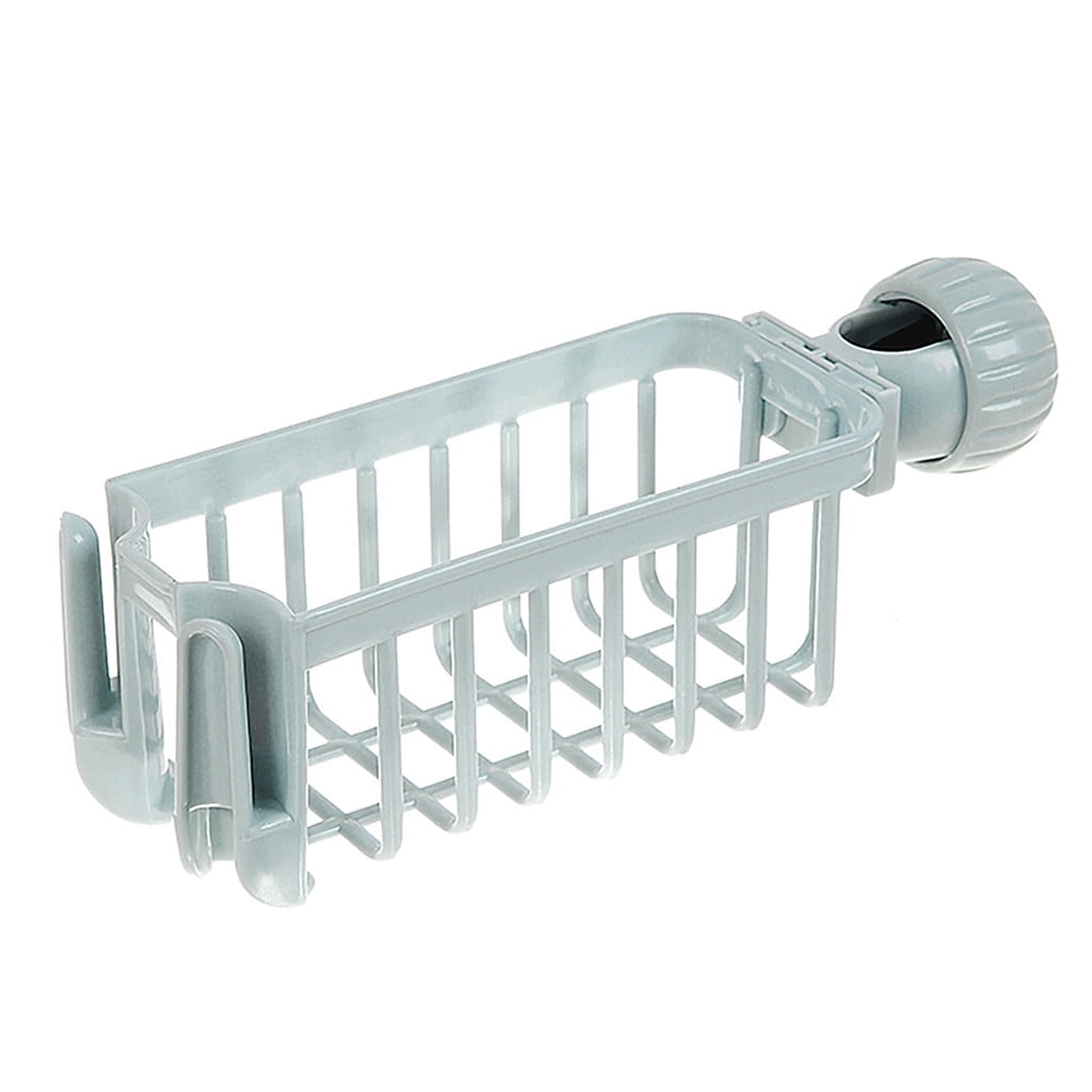 Organizer Sink Faucet Rotatable Drain Rack Soap Kitchen Storage Double Layer