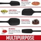 thumbnail image 3 of Juego de 6 espátulas de silicona, profesionales para utensilios de cocina antiadherentes, espátulas de goma resistentes al calor, especiales para cocinar, hornear, mezclar, sin BPA, aptas, 3 of 4