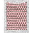 thumbnail image 1 of Pink Damask Tapestry, Repeating Flowers Rococo Inspired Ornaments, Wall Hanging for Bedroom Living Room Dorm Decor, 60W X 80L Inches, Pale Pink Dark Cocoa Pastel Pink and Off White, by Ambesonne, 1 of 2
