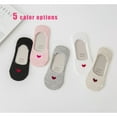 thumbnail image 3 of 5 pairs No Show Socks for Womens Size 6-9, Ultra Low Cut Liner Silk Breathable Socks Ice Feeling socks, Nonslip Liner Invisible Hidden Thin Socks, 3 of 8