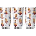 thumbnail image 3 of Independence Day Golden Retriever 20oz Tumbler with Lid July 4th Dog American Flag Paws Love Bones Vacuum Insulated Water Bottles Cups Patriotic Dogs Travel Coffee Mugs, 3 of 6