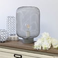 thumbnail image 3 of Simple Designs Gray Metal Mesh Industrial Table Lamp, 3 of 4