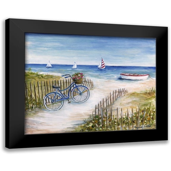 Dunlap, Marilyn 14x12 Black Modern Framed Museum Art Print Titled - Beach Ride I