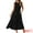 Blacks, variant on DARING DIVA Sleeveless Crewneck Tiered Casual Midi Dress M Army Greens
