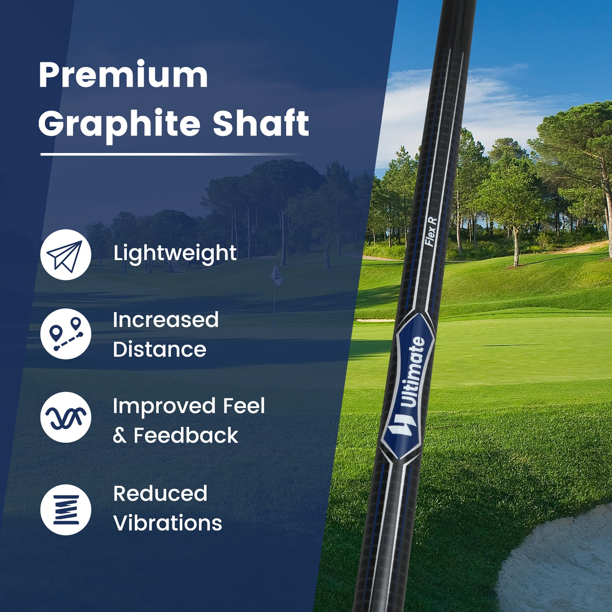 Gymax Driver Golf Club for Men 460CC 10.5° Individual Golf Driver w/ Graphite Shaft