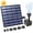Square-1pack, variant on Posrue Solar Fountain, Floating Solar Powered Water Fountain Pump for Bird Bath, Garden, Pond, Pool, Outdoor