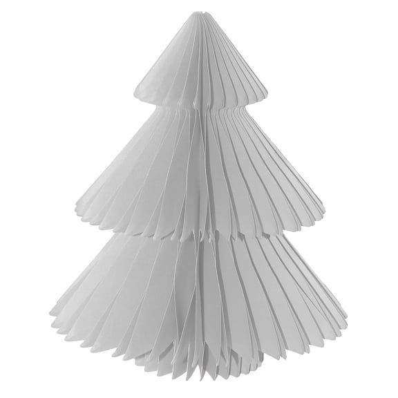 Briarwood Lane Christmas Honeycomb Paper Decor 4.75x3 White Tree Honeycomb - Small Magnetic For Christmas Honeycomb Paper Decor Party Centerpiece Decoration