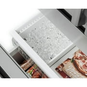 Midea 21.6-Cu. Ft. Cabinet Depth 4-Door French Door Refrigerator, Stainless Steel