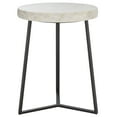 thumbnail image 4 of Safavieh Elenore Modern Metal Round End Table, Cream / Black, 4 of 9