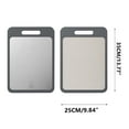 thumbnail image 3 of Cutting Board Double Sided,Large Size 9.84”×13.77”, 304 Stainless Steel Cutting Board for Kitchen, Food-Grade, Stainless Steel and Wheat Straw PP, Easy to Clean, 3 of 8