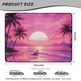 thumbnail image 7 of KUIFORTI Pink Coconut Tree Trunk Liners for Cars 29" x 39" Polyester Anti-Scratch Cargo Mat Rear Trunk Line Durable Easy to Clean Interior Accessories for Daily Travel, 7 of 7