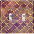 thumbnail image 1 of Metal Light Switch Plate Outlet Cover Mermaid Faded Purple MER010, 1 of 13