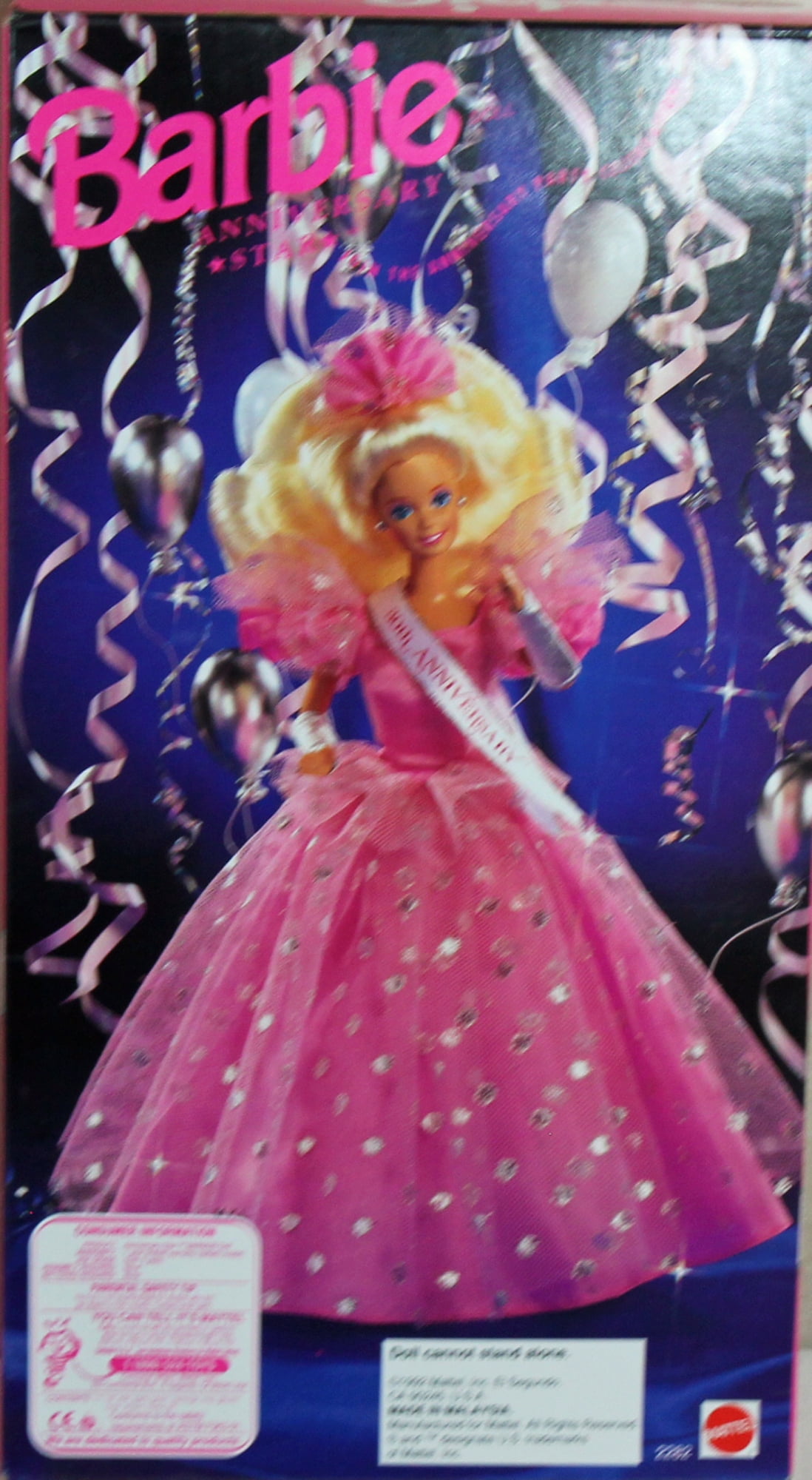 Barbie Anniversary Star Walmart 30th Anniversary Doll 1992 Mattel 2282 Walmart