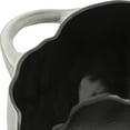 thumbnail image 3 of STAUB Cast Iron 3.5-qt Pumpkin Cocotte with Stainless Steel Knob - White Truffle, 3 of 7