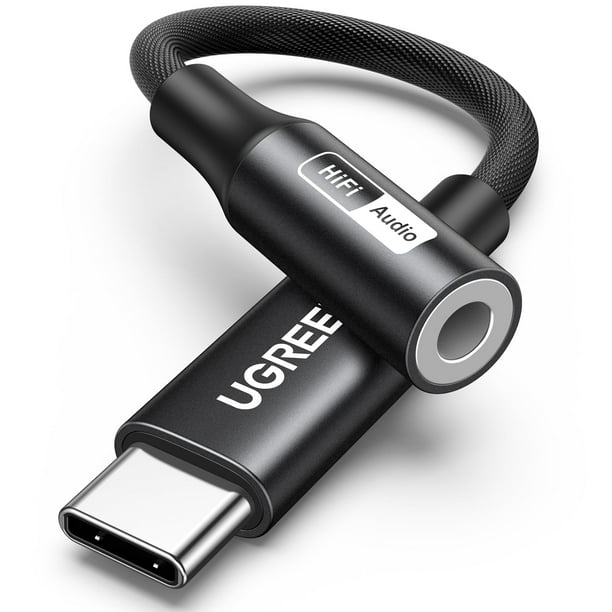 Adaptador de audio USB C a 3,5 mm UGREEN Hi-Res 32 bits/384 kHz