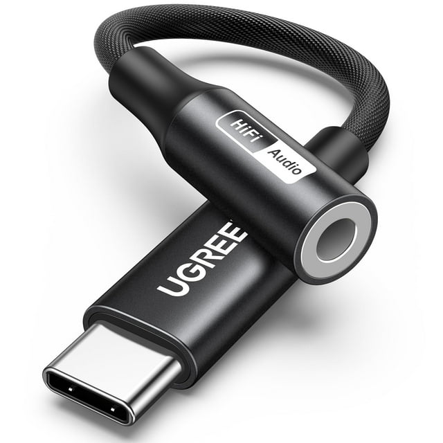 Adaptador de audio USB C a 3,5 mm UGREEN Hi-Res 32 bits/384 kHz
