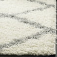 thumbnail image 4 of SAFAVIEH Dallas Logan Geometric Shag Area Rug, Ivory/Grey, 2'3" x 4', 4 of 7