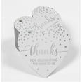 thumbnail image 2 of Inkdotpot Silver Foil Paper Hang Tags Thanks For Celebrating The Bride To Be Bridal Shower Favor Tags 50 Pieces, 2 of 6