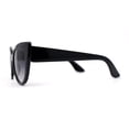 thumbnail image 3 of Girls Kids Size Oversize Cat Eye Retro Sunglasses Black Smoke, 3 of 4