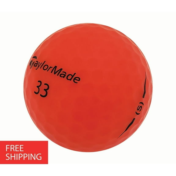 Pre-Owned 24 Taylormade Project (s) Matte Red Pristine Used Recycled Golf Balls, by Mulligan Golf Balls