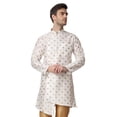 thumbnail image 6 of Royal Kurta Men's Jacquard Silk Printed Achkan Side Cut Kurta Set, 6 of 7