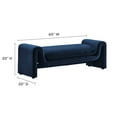 thumbnail image 6 of Modway Waverly Performance Velvet Bench in Midnight Blue, 6 of 8