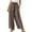 Coffee, variant on gbyLJF Wide Leg Pants Womens Fall High Waisted Palazzo Pants Work Casual Flowy Tie Knot Trousers with Pockets Brown M