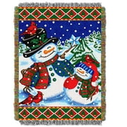 Winter Pals Woven Tapestry Throw Blanket
