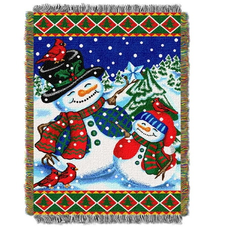 Winter Pals Woven Tapestry Throw Blanket
