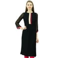 thumbnail image 1 of Phagun Kurta Droite en Georgette Tunique Designer Kurti Indienne Chic pour Femmes, 1 of 8