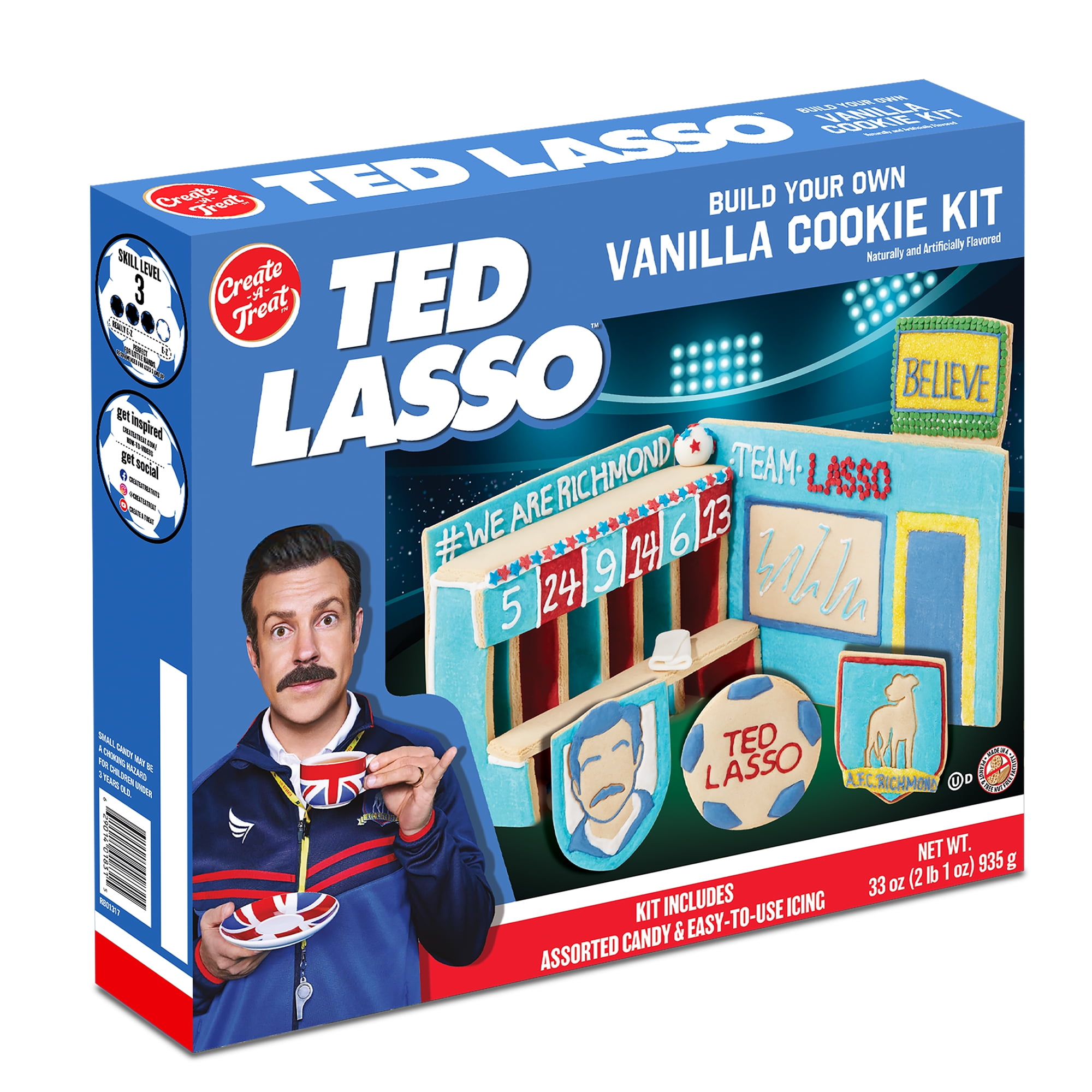Holiday Create A Treat Cookie Decorating Kit, Ted Lasso AFC Richmond Locker Room, 33 oz