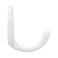 thumbnail image 3 of 10Pcs Wall Mounted Hook Robe Hooks Single Coat Hanger Hanging, Zinc Alloy, White, 3 of 5
