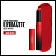 thumbnail image 1 of Maybelline Lipstick Ultimatte Color Sensational, Pigmento intenso en polvo suave, 199 More Ruby, 1 of 2